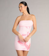 Hilary Tropical Floral Bead Mini Dress