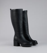Steppin Up Block Heel Knee High Boots
