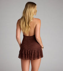 Crush-Worthy Moves Lace Halter Romper