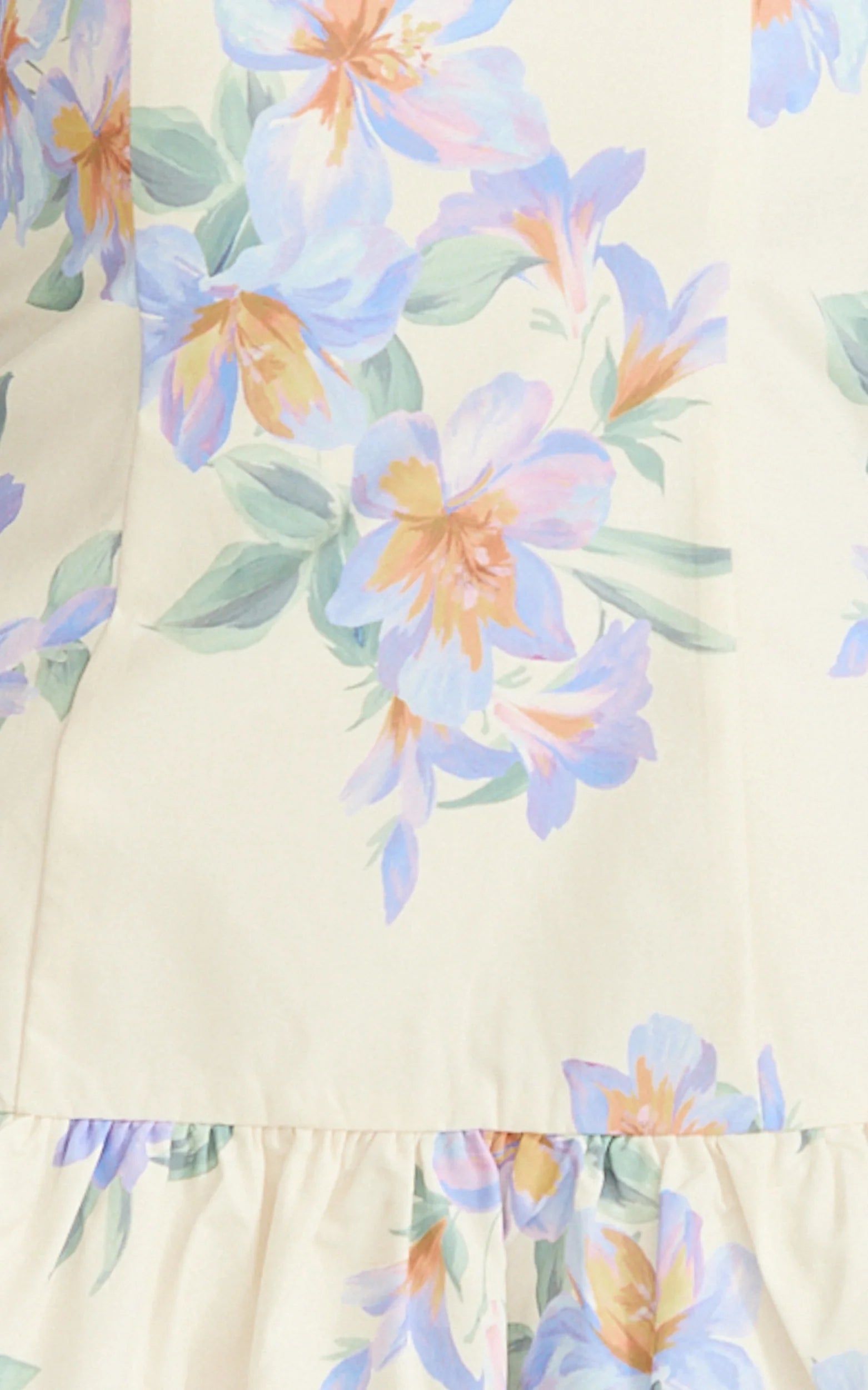 Astra Mini Dress - Balconette Bodice Drop Waist Dress in Astra Posey Floral Print